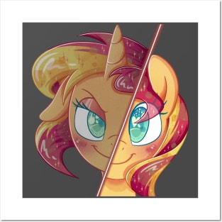 Sunset Shimmer - Two Halves Posters and Art